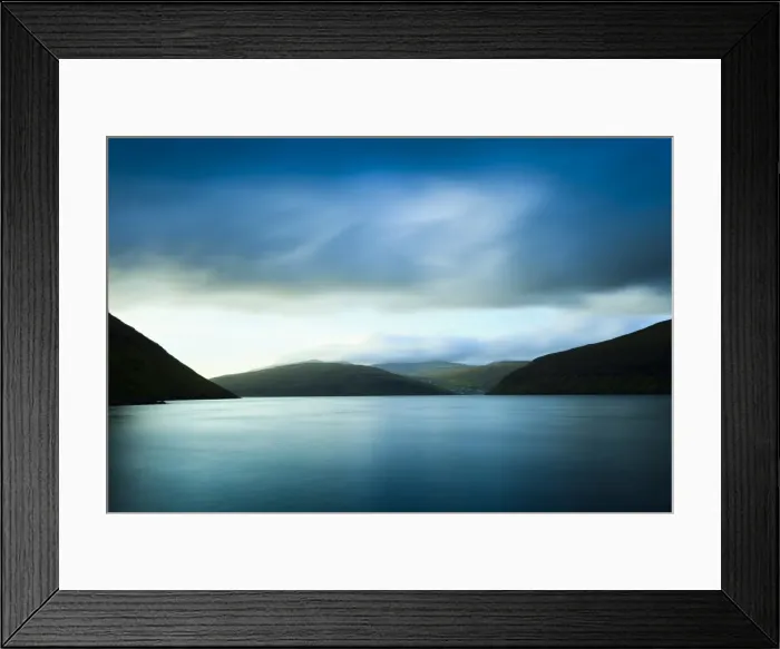 Framed Print : View over the stunning Vestmannasund with Streymoy Island in the background Framed Print : View over the stunning Vestmannasund with Streymoy Island in the background