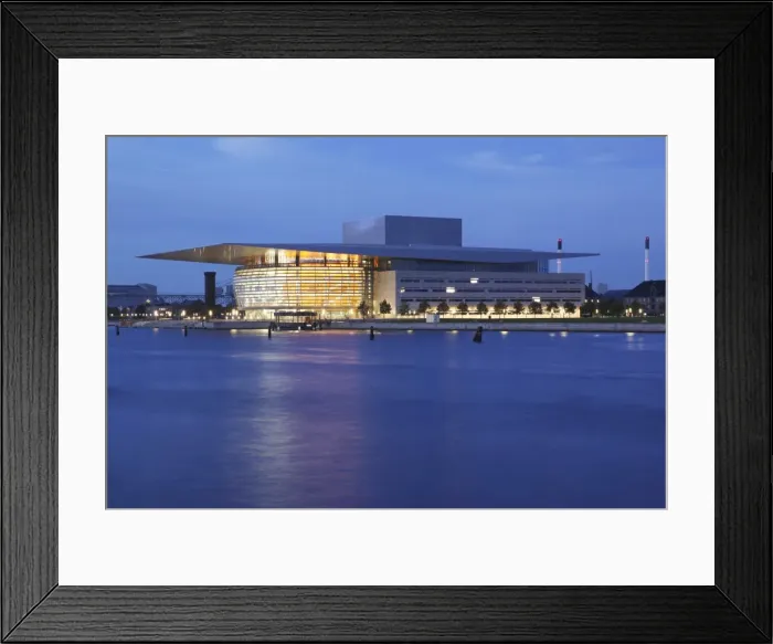 Framed Print : The Opera House at dusk, Copenhagen, Denmark, Scandinavia, Europe Framed Print : The Opera House at dusk, Copenhagen, Denmark, Scandinavia, Europe