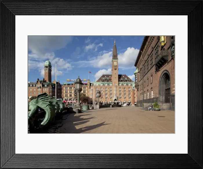 Framed Print : City Hall Square, Copenhagen, Denmark, Scandinavia, Europe Framed Print : City Hall Square, Copenhagen, Denmark, Scandinavia, Europe