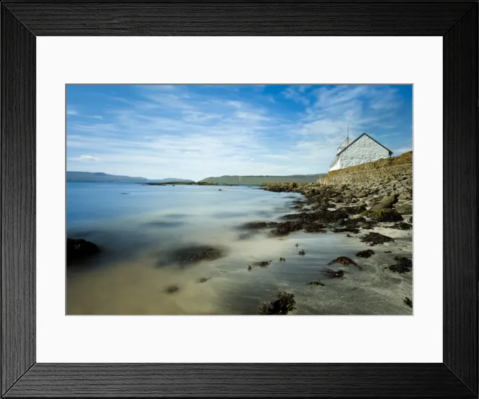 Framed Print : Traditional turf or grass roofed church beside the Hestsfjordur, located in the picturesque village of Kirkjubour, Streymoy Island, Faroe Islands Framed Print : Traditional turf or grass roofed church beside the Hestsfjordur, located in the picturesque village of Kirkjubour, Streymoy Island, Faroe Islands