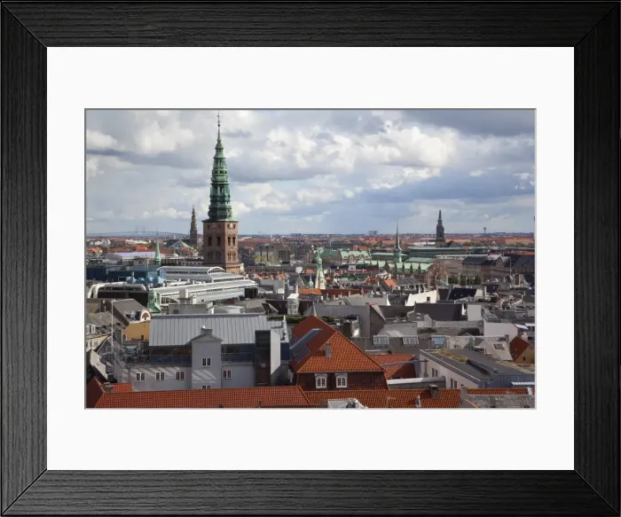 Framed Print : View from the Round Tower, Copenhagen, Denmark, Scandinavia, Europe Framed Print : View from the Round Tower, Copenhagen, Denmark, Scandinavia, Europe