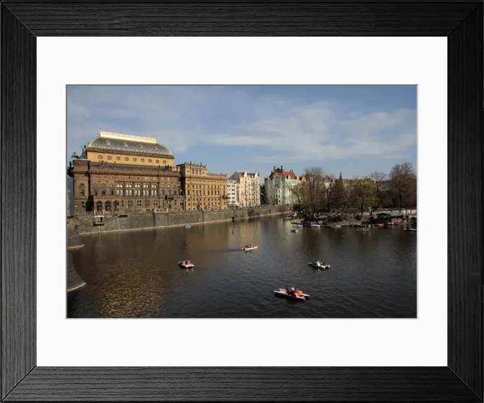 Framed Print : National Theatre and the River Vltava, Prague, Czech Republic, Europe Framed Print : National Theatre and the River Vltava, Prague, Czech Republic, Europe