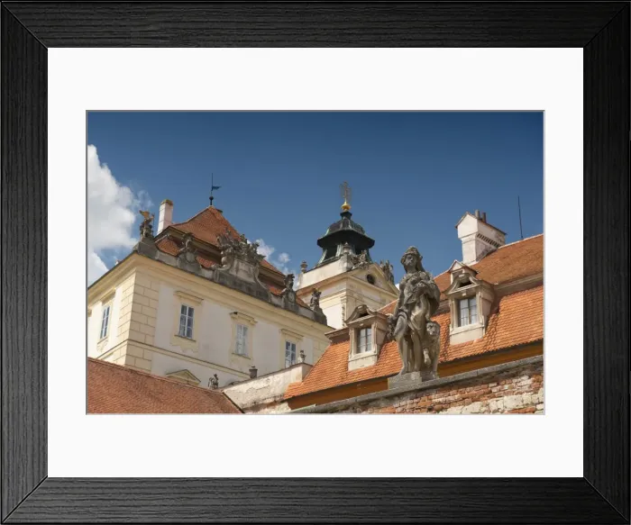 Framed Print : Detail of Baroque Valtice Castle, Valtice, Brnensko, Czech Republic, Europe Framed Print : Detail of Baroque Valtice Castle, Valtice, Brnensko, Czech Republic, Europe