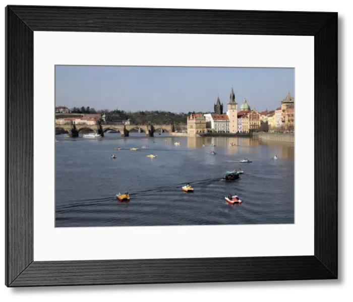 Framed Print : River Vltava, Old Town, Prague, Czech Republic, Europe Framed Print : River Vltava, Old Town, Prague, Czech Republic, Europe