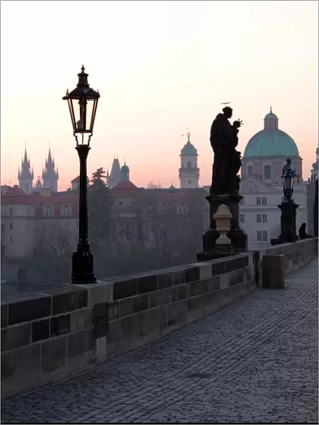 Charles Bridge, UNESCO World Heritage Site, Old Town, Prague, Czech Republic, Europe