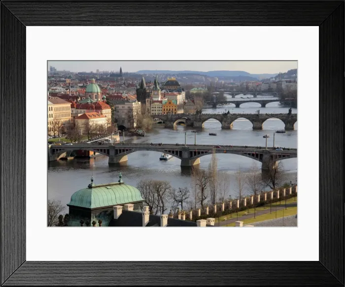 Framed Print : Bridges over the River Vltava, Old Town, Prague, Czech Republic, Europe Framed Print : Bridges over the River Vltava, Old Town, Prague, Czech Republic, Europe