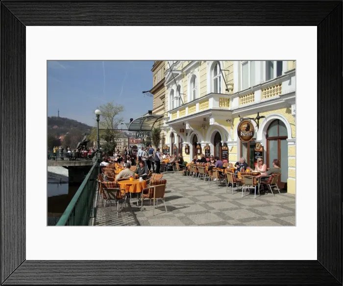 Framed Print : Restaurant in the Old Town, Prague, Czech Republic, Europe