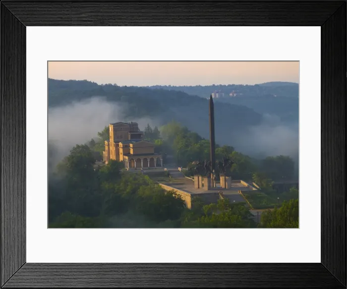 Framed Print : Art Gallery and Asenid Monument, memorial statue of the Assen Brothers Framed Print : Art Gallery and Asenid Monument, memorial statue of the Assen Brothers