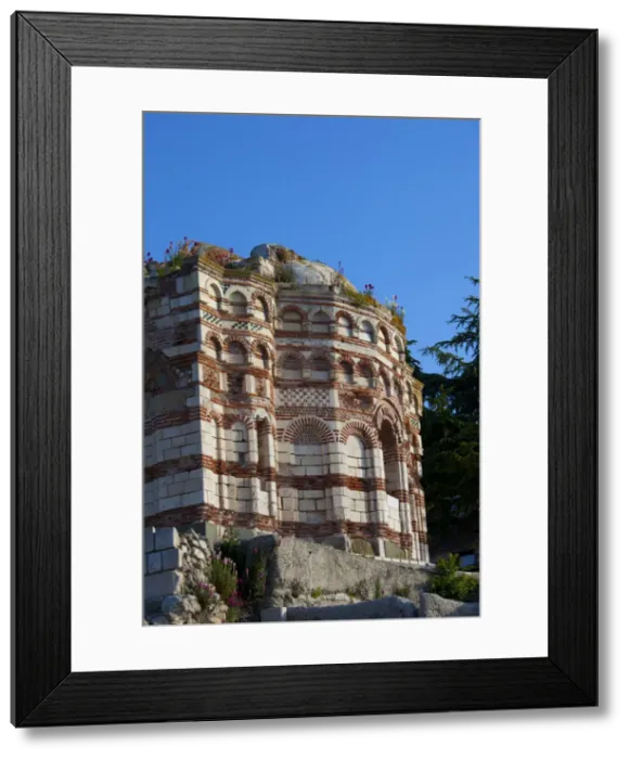 Framed Print : Ruins of the facade of the medieval Church of St. John Aliturgetos, a non sanctified church Framed Print : Ruins of the facade of the medieval Church of St. John Aliturgetos, a non sanctified church