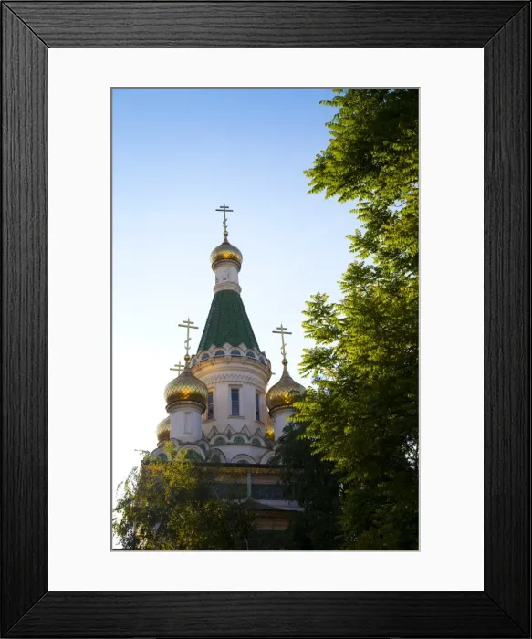 Framed Print : Gilded domes, Church of St. Nicholas the Miracle Maker (The Russian Church) Framed Print : Gilded domes, Church of St. Nicholas the Miracle Maker (The Russian Church)