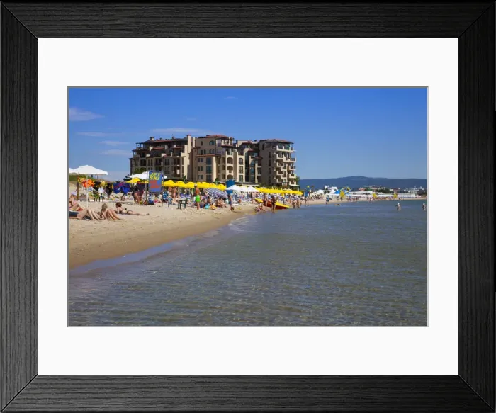 Framed Print : South Sunny Beach, Beachside Resorts, Black Sea coast, Bulgaria, Europe Framed Print : South Sunny Beach, Beachside Resorts, Black Sea coast, Bulgaria, Europe