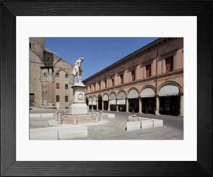 Framed Print : Statue and cathedral, Piazza Galvani, Bologna, Emilia Romagna, Italy, Europe Framed Print : Statue and cathedral, Piazza Galvani, Bologna, Emilia Romagna, Italy, Europe