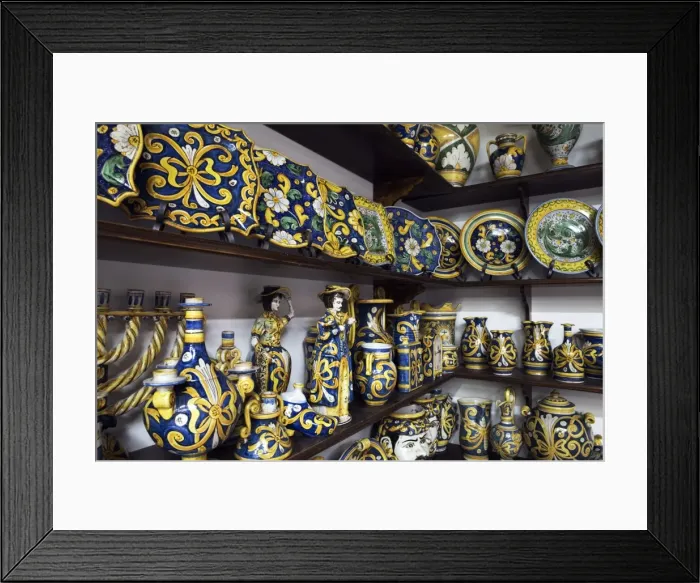 Framed Print : Locally made ceramics, Caltagirone, Sicily, Italy, Europe Framed Print : Locally made ceramics, Caltagirone, Sicily, Italy, Europe