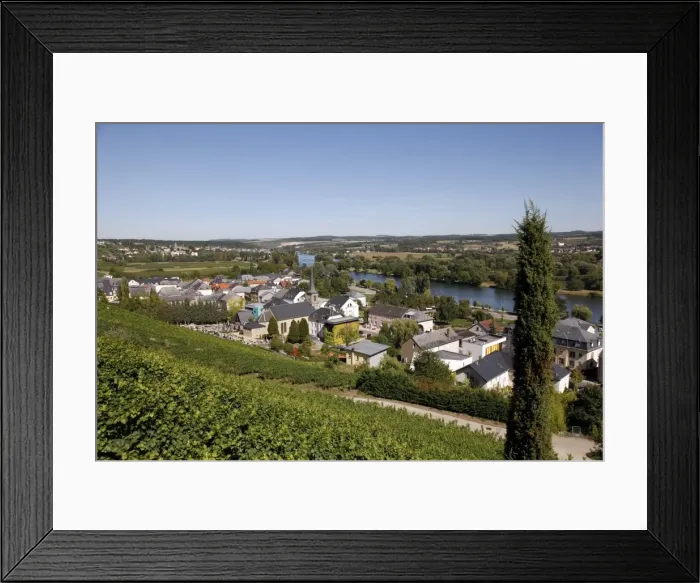 Framed Print : Village of Bech-Kleinmacher, Mosel Valley, Luxembourg, Europe Framed Print : Village of Bech-Kleinmacher, Mosel Valley, Luxembourg, Europe