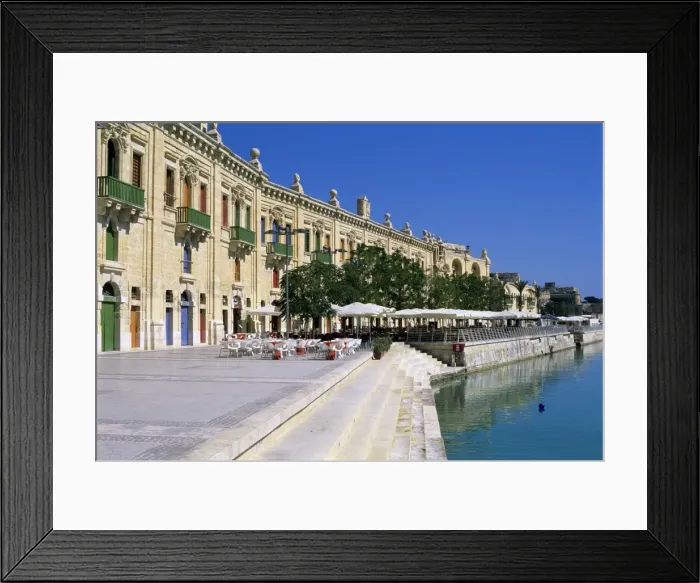 Framed Print : Valletta Waterfront, Valletta, Malta, Mediterranean, Europe Framed Print : Valletta Waterfront, Valletta, Malta, Mediterranean, Europe