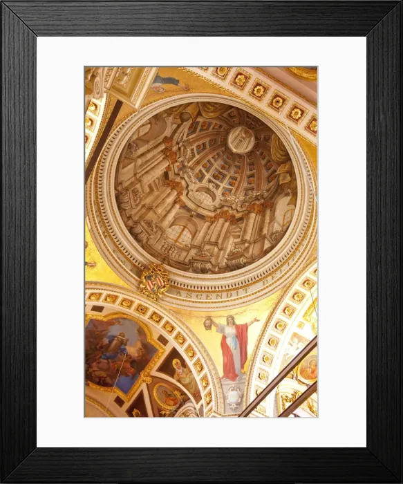Framed Print : Interior of dome, Gozo Cathedral, Rabat (Victoria), Gozo, Malta, Europe Framed Print : Interior of dome, Gozo Cathedral, Rabat (Victoria), Gozo, Malta, Europe