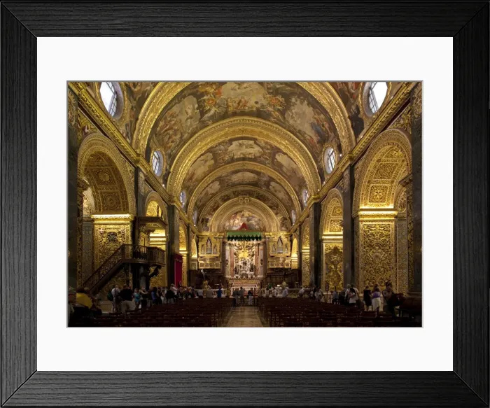 Framed Print : Interior of St. Johns CoCathedral, Valletta, Malta, Europe Framed Print : Interior of St. Johns CoCathedral, Valletta, Malta, Europe