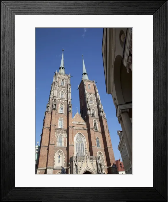 Framed Print : Cathedral, Old Town, Wroclaw, Silesia, Poland, Europe