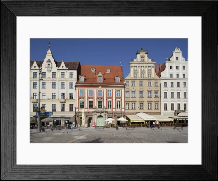 Framed Print : Colourful architecture, Market Square, Old Town, Wroclaw, Silesia, Poland, Europe Framed Print : Colourful architecture, Market Square, Old Town, Wroclaw, Silesia, Poland, Europe