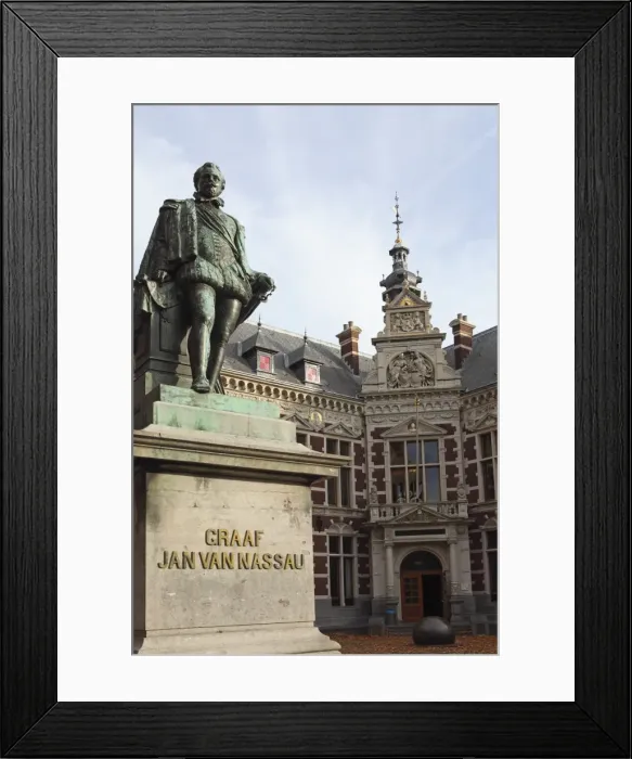 Framed Print : Statue of Count (Graaf) Jan van Nassau, 1536 to 1606, at the Domplein, Utrecht Framed Print : Statue of Count (Graaf) Jan van Nassau, 1536 to 1606, at the Domplein, Utrecht