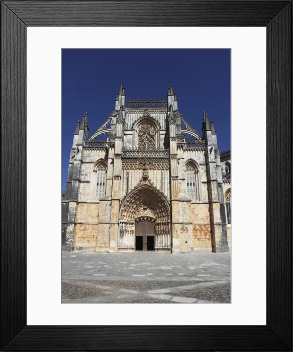 Framed Print : The Gothic-Manueline style Batalha Abbey (Mosteiro de Santa Maria da Vitoria)