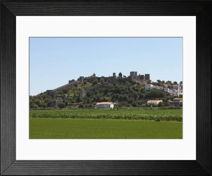 Framed Print : The medieval walled city rises above rice fields at Montemor-o-Velho, Beira Litoral Framed Print : The medieval walled city rises above rice fields at Montemor-o-Velho, Beira Litoral