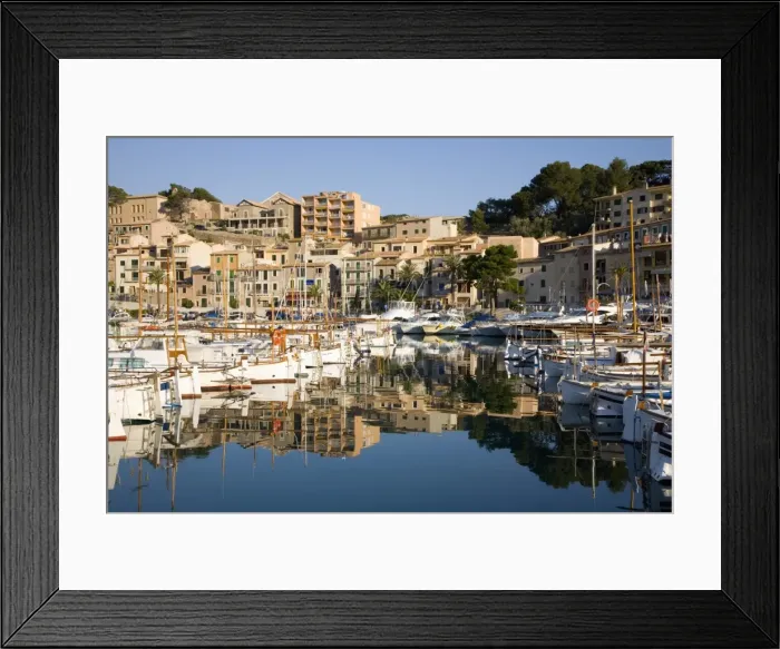 Framed Print : View across the harbour, Port de Soller, Mallorca, Balearic Islands, Spain Framed Print : View across the harbour, Port de Soller, Mallorca, Balearic Islands, Spain