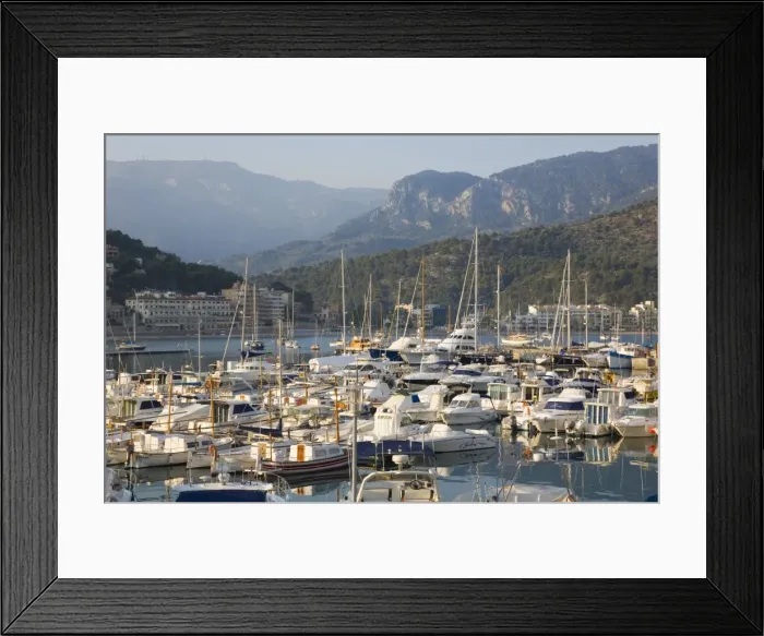 Framed Print : View across the harbour, Port de Soller, Mallorca, Balearic Islands, Spain Framed Print : View across the harbour, Port de Soller, Mallorca, Balearic Islands, Spain