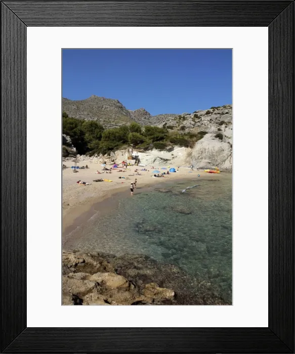 Framed Print : Cala de San Vicente, Mallorca, Balearic Islands, Spain, Mediterranean, Europe Framed Print : Cala de San Vicente, Mallorca, Balearic Islands, Spain, Mediterranean, Europe