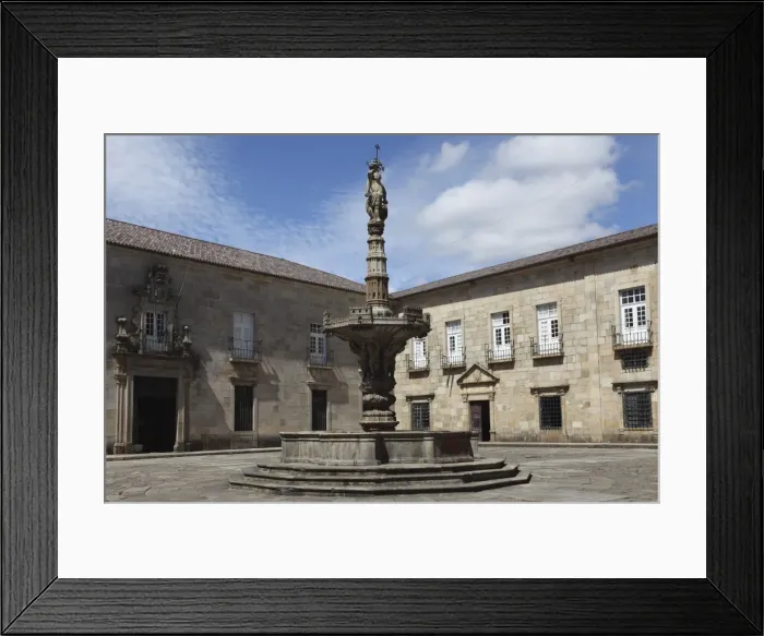 Framed Print : Castelos Fountain, Largo do Paco (Palace Square) at the Archbishops Palace Framed Print : Castelos Fountain, Largo do Paco (Palace Square) at the Archbishops Palace