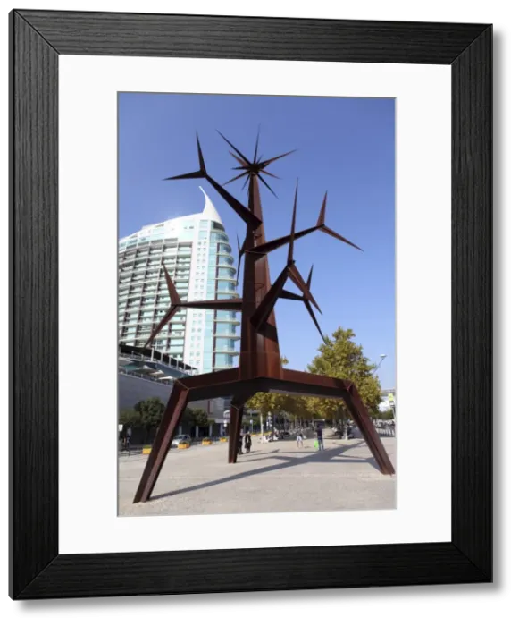 Framed Print : Contemporary iron Sun Man (Homem-Sol) sculpture by Jorge Vieira at the Park of Nations Framed Print : Contemporary iron Sun Man (Homem-Sol) sculpture by Jorge Vieira at the Park of Nations