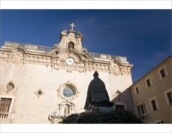 Central courtyard of the Monastery of Nostra Senyora de Lluc, Lluc, Mallorca