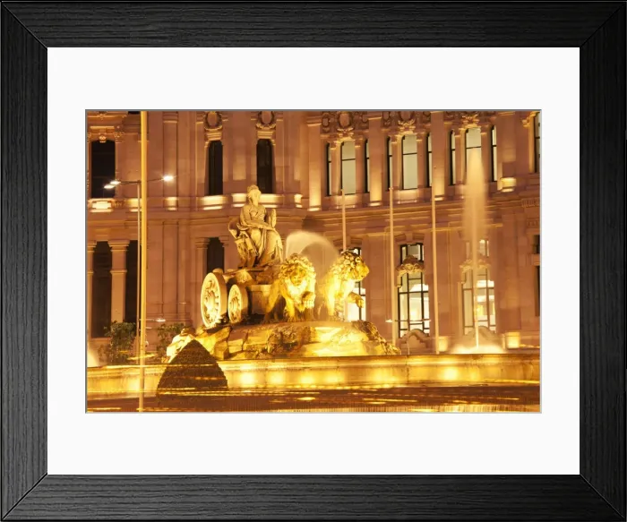 Framed Print : Plaza de Cibeles with Fuente de Cibele, Madrid, Spain, Europe Framed Print : Plaza de Cibeles with Fuente de Cibele, Madrid, Spain, Europe