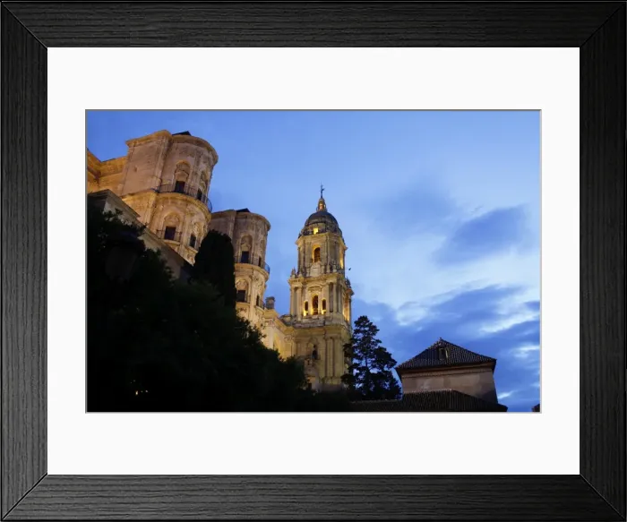 Framed Print : Malaga Cathedral, Malaga, Andalucia, Spain, Europe Framed Print : Malaga Cathedral, Malaga, Andalucia, Spain, Europe