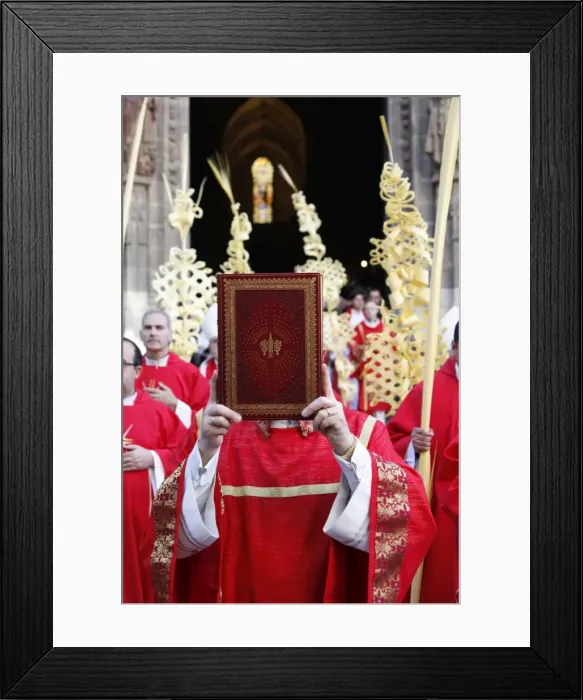 Framed Print : Palm Sunday procession, Seville, Andalucia, Spain, Europe Framed Print : Palm Sunday procession, Seville, Andalucia, Spain, Europe