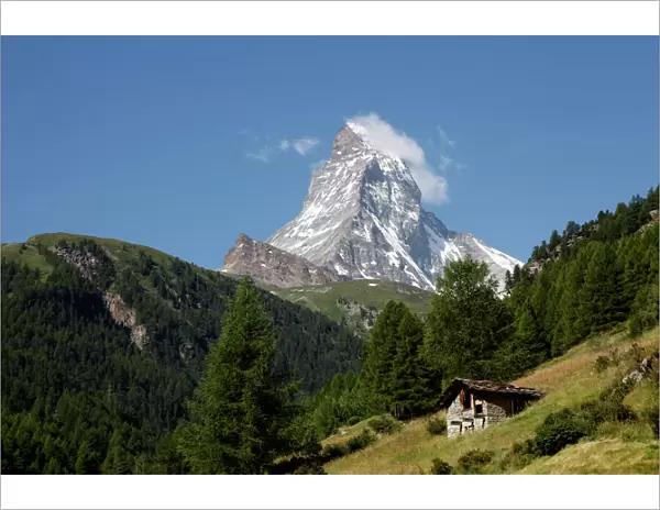 The Matterhorn near Zermatt, Valais, Swiss Alps, Switzerland, Europe