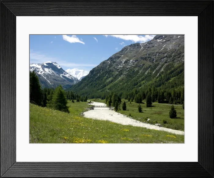 Framed Print : River near St. Moritz, Canton Graubunden, Swiss Alps, Switzerland, Europe Framed Print : River near St. Moritz, Canton Graubunden, Swiss Alps, Switzerland, Europe