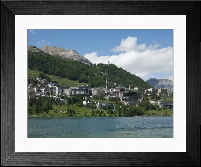 Framed Print : St. Moritz, Canton Graubunden, Switzerland, Europe Framed Print : St. Moritz, Canton Graubunden, Switzerland, Europe