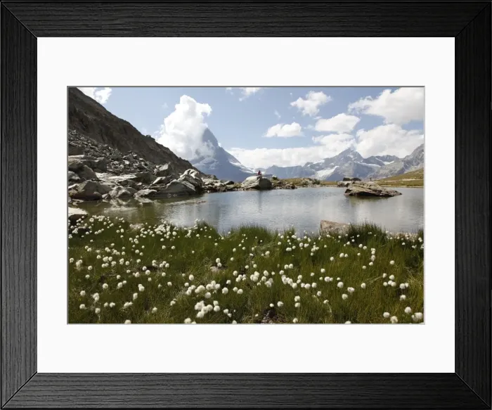Framed Print : Lake Riffelsee and the Matterhorn, Zermatt, Valais, Swiss Alps, Switzerland, Europe Framed Print : Lake Riffelsee and the Matterhorn, Zermatt, Valais, Swiss Alps, Switzerland, Europe