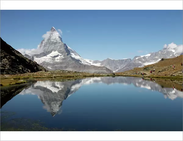 Riffelsee and the Matterhorn, Zermatt, Valais, Swiss Alps, Switzerland, Europe