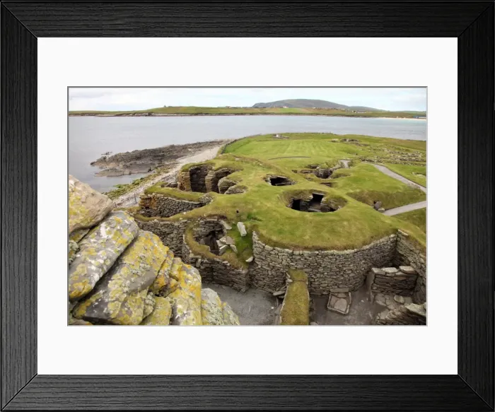 Framed Print : Jarlshof has evidence of human habitation over more then 3000 years, Sumburgh Framed Print : Jarlshof has evidence of human habitation over more then 3000 years, Sumburgh