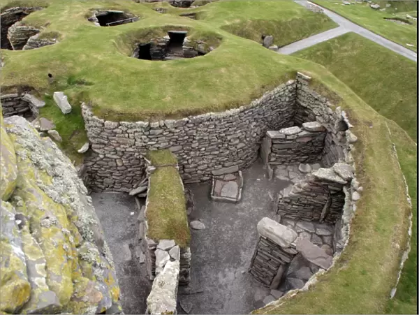 Prehistoric dwellings at Jarlshof, Sumburgh, Shetland, Shetland Islands