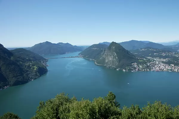 Lake of Lugano, Lugano, Canton Tessin, Switzerland, Europe