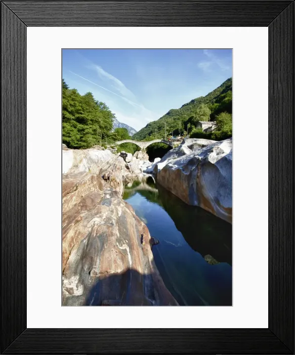 Framed Print : The village of Lavertezzo on Verzasca River, Canton Tessin, Switzerland, Europe Framed Print : The village of Lavertezzo on Verzasca River, Canton Tessin, Switzerland, Europe