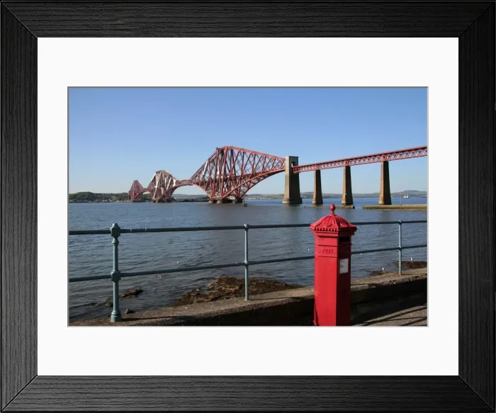 Framed Print : Forth Bridge over the Firth of Forth, South Queensferry, Scotland, United Kingdom, Europe