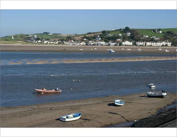 Low tide at the town of Appledore looking towards Instow, Devon, England