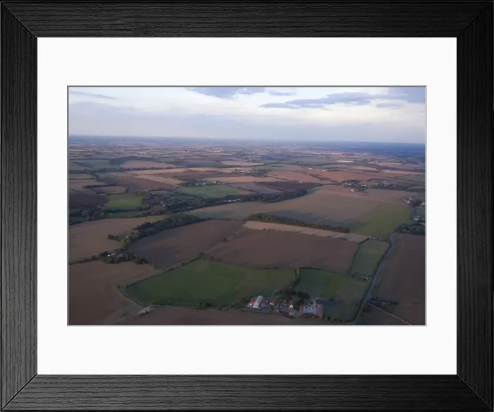 Framed Print : View over Essex farmland from a hot air balloon, Essex, England, United Kingdom, Europe Framed Print : View over Essex farmland from a hot air balloon, Essex, England, United Kingdom, Europe