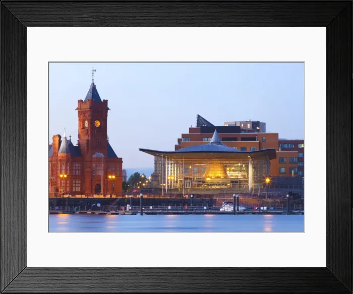Framed Print : The Senedd (Welsh National Assembly Building) and Pier Head Building, Cardiff Bay Framed Print : The Senedd (Welsh National Assembly Building) and Pier Head Building, Cardiff Bay