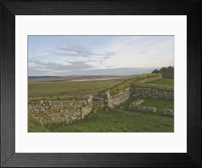Framed Print : Looking north from Milecastle 37 to Broomlee Lough, Hadrians Wall, UNESCO World Heritage Site Framed Print : Looking north from Milecastle 37 to Broomlee Lough, Hadrians Wall, UNESCO World Heritage Site