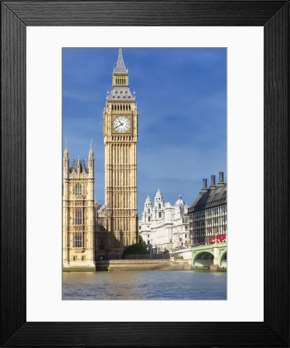 Framed Print : Big Ben, Houses of Parliament, UNESCO World Heritage Site, and River Thame Framed Print : Big Ben, Houses of Parliament, UNESCO World Heritage Site, and River Thame